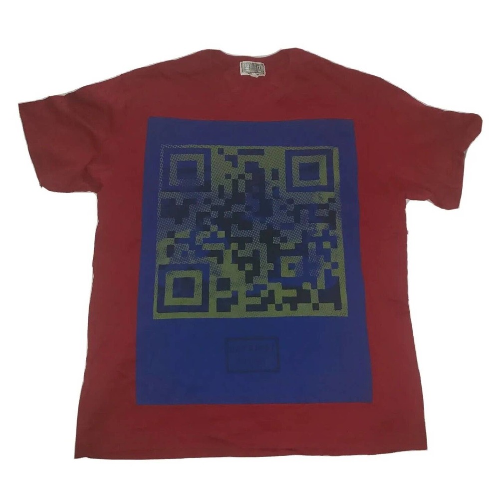 Cav Empt Design Graphic Cut And Sew crewneck T Shirt size Small red‎ and blue